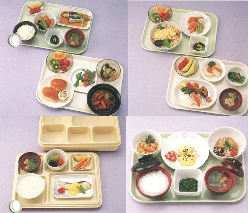 病院食や施設食のトレイ