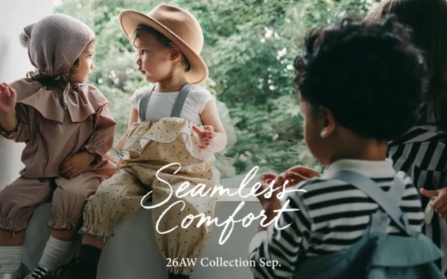 MARLMARL 26AWコレクション第一弾で、この秋の子ども服がもっとかわいく便利に！長袖プレイウエアや新作ニットスタイが登場