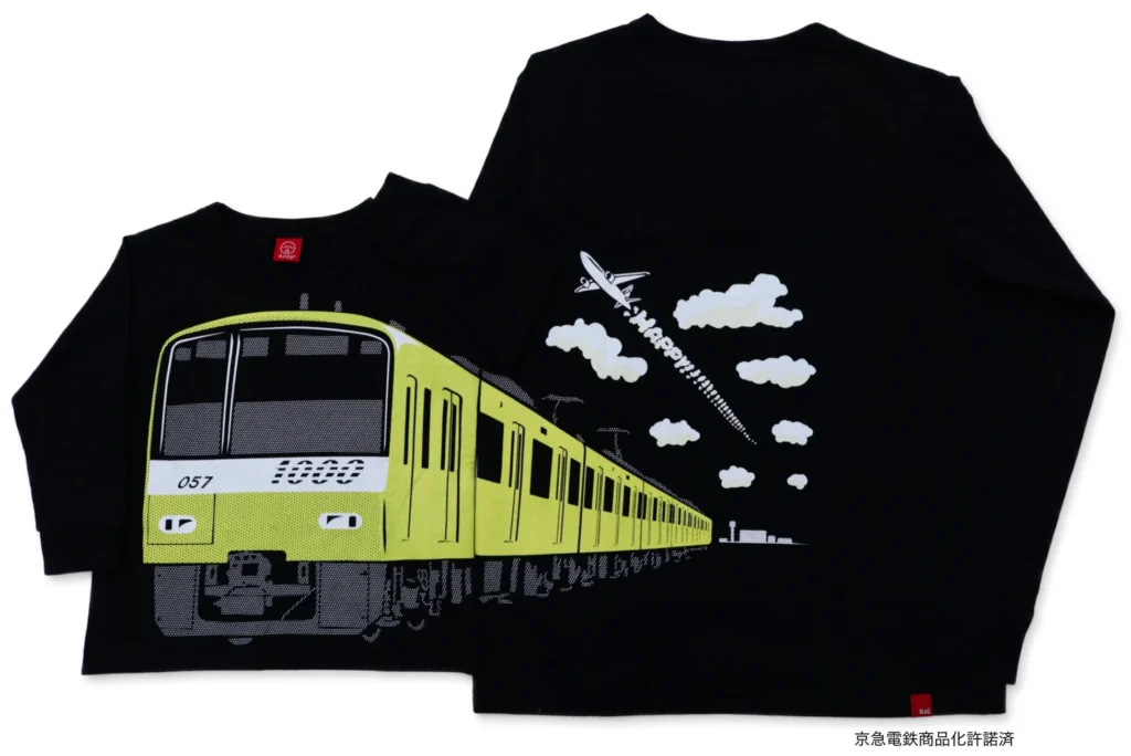 京急1000形×OJICO「イエローハッピートレイン」長袖Tシャツが先行販売で登場!親子で楽しむお揃いコーデ