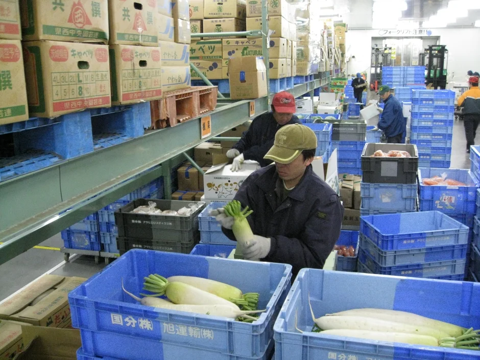 野菜の流通倉庫