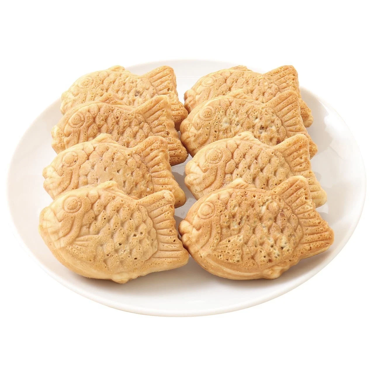 たい焼きが皿に並べられている
