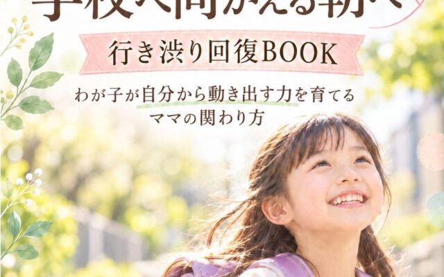 ＜タイトル＞「学校行きたくない」で止まる朝からまた笑って学校へ向かえる朝へー行き渋り回復BOOKーわが子が自分から動き出す力を育てるママの関わり方無料電子書籍の配布開始