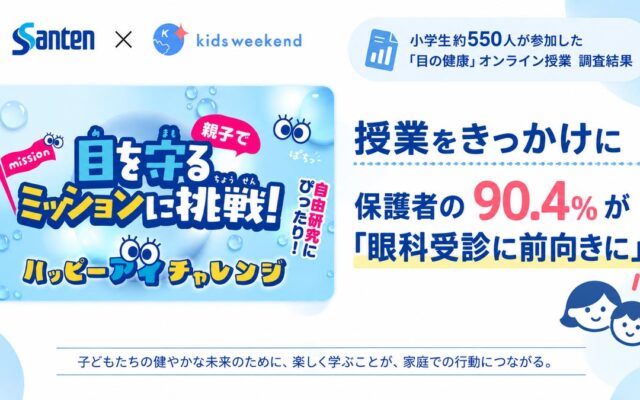 【調査結果】小学生とその保護者約550人が参加した「目の健康」オンライン授業保護者の90.4％が「眼科受診」に前向きに
